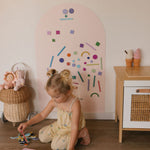 Renter-friendly magnetic wall decal for kids