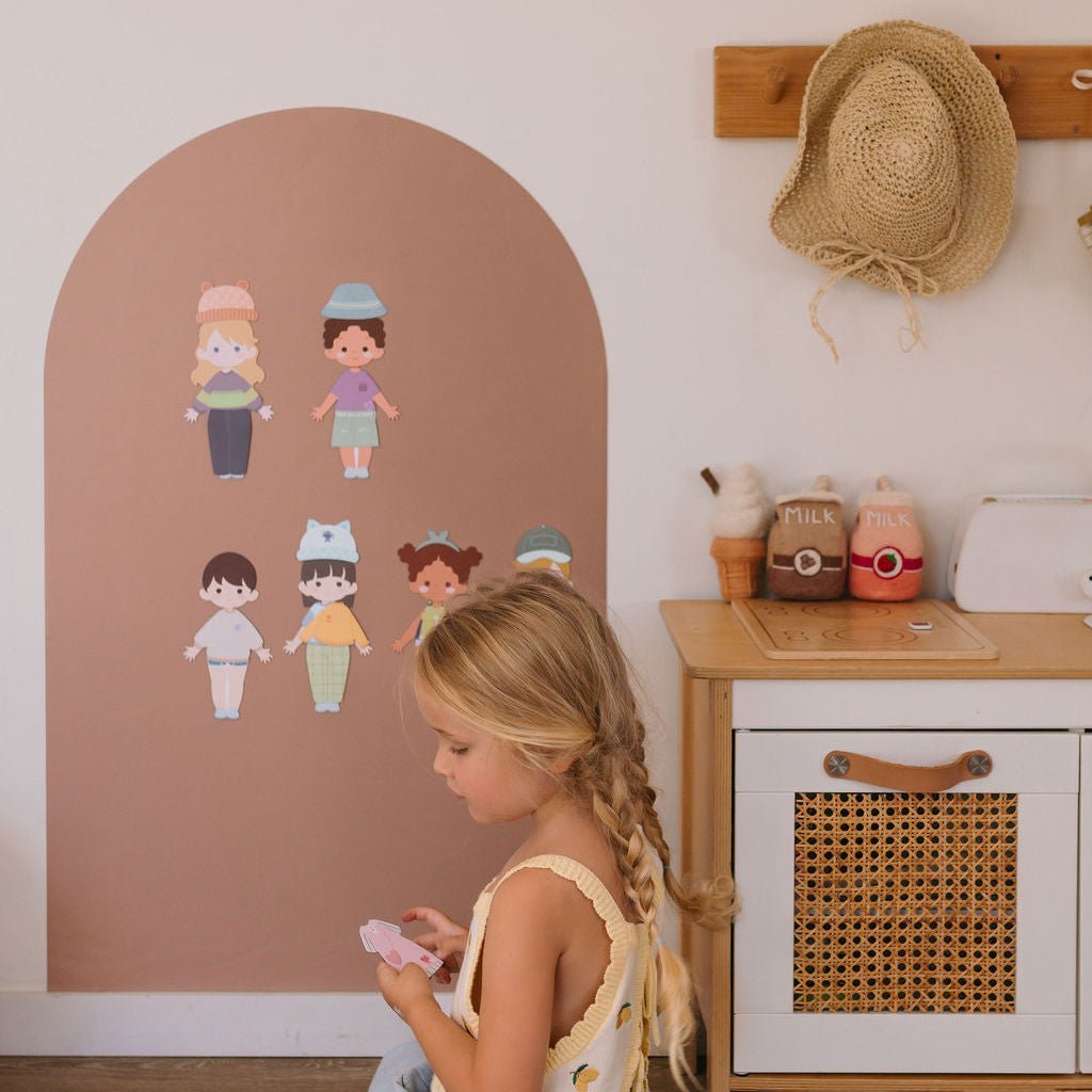 Dress Me Up Magnet Set | Mix & Match Magnetic Dolls for Kids - Smartypals