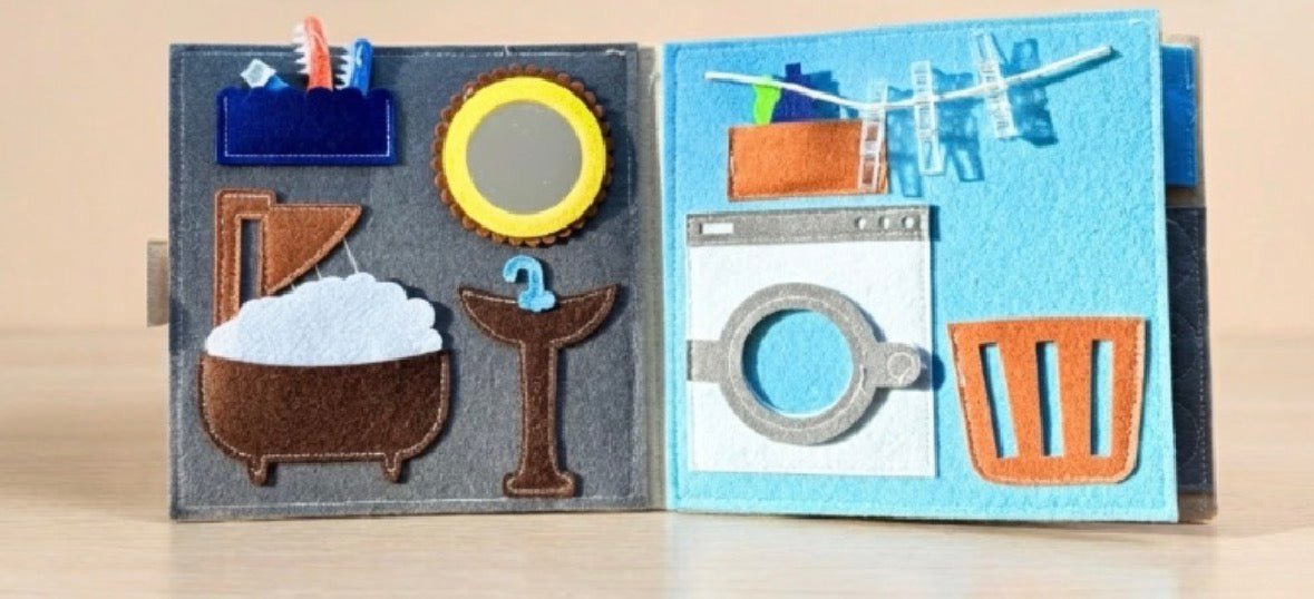 Sweet Home Felt Busy Book | Screen - Free Activity Book for Kids - Smartypals