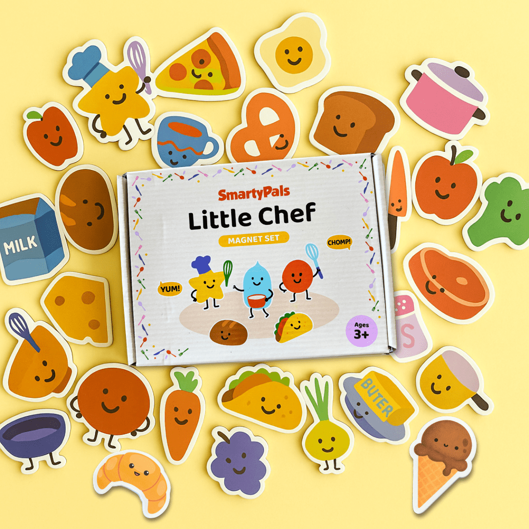 Little Chef Magnet Set | Magnetic Food Play Pieces for Kids - Smartypals