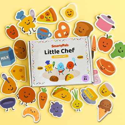 Little Chef Magnet Set | Magnetic Food Play Pieces for Kids - Smartypals