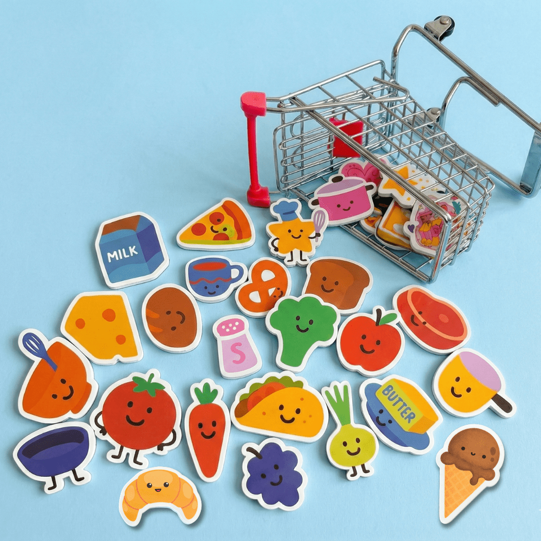 Little Chef Magnet Set | Magnetic Food Play Pieces for Kids - Smartypals