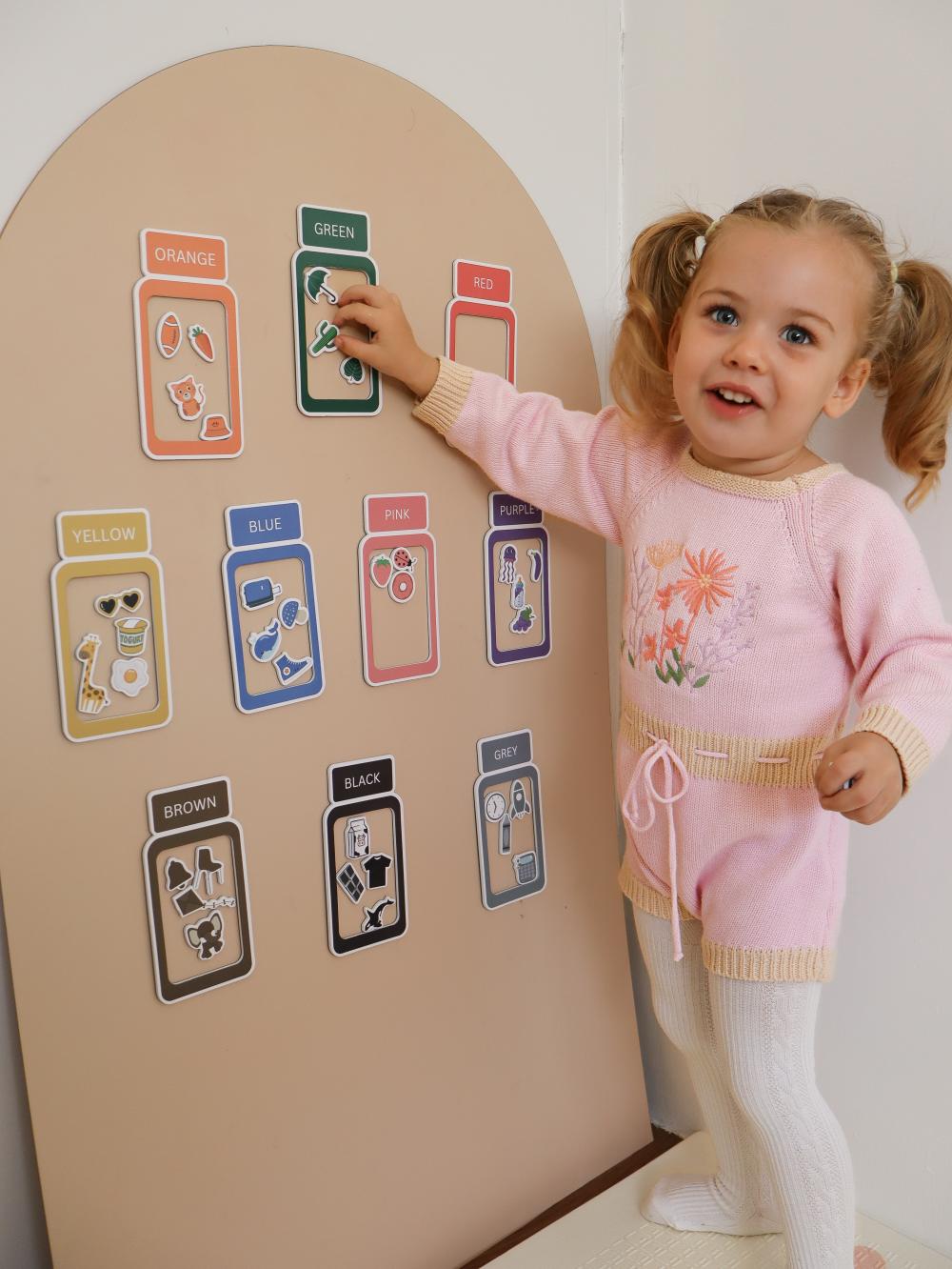 Magnetic Colour Sorting Jars | Educational Sorting Toy for Kids - Smartypals