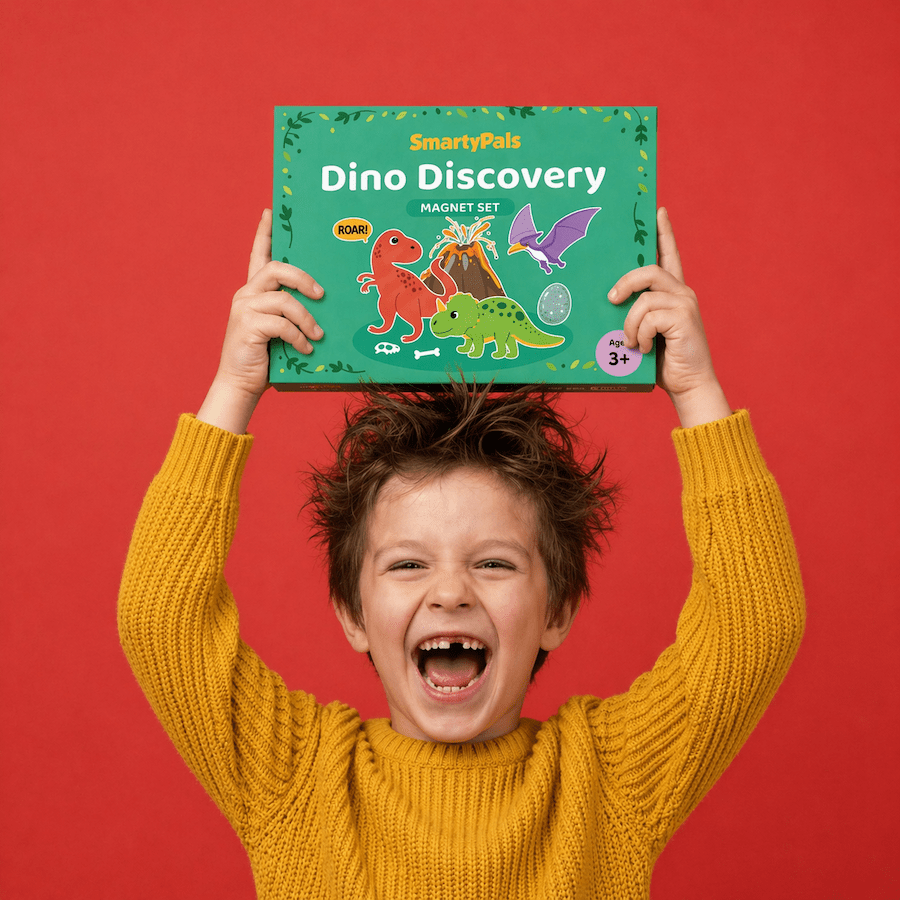 Dino Discovery Magnet Set | Dinosaur Magnets for Kids Imaginative Play - Smartypals