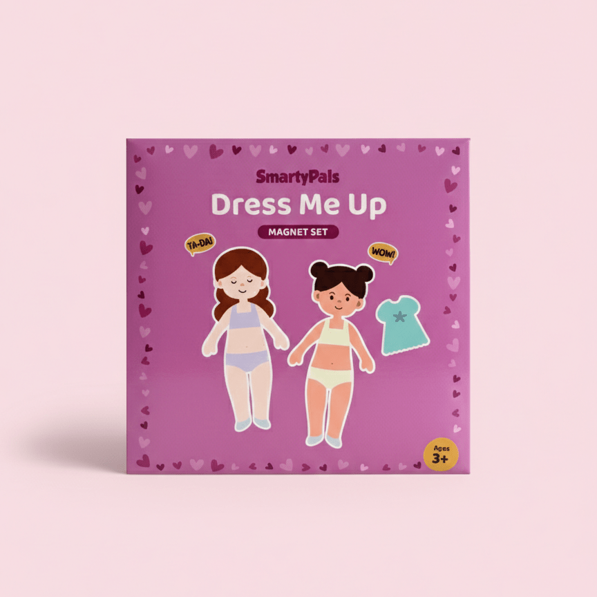 Dress Me Up Magnet Set | Mix & Match Magnetic Dolls for Kids - Smartypals