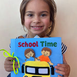 School Time Felt Busy Book | Screen - Free Educational Activity Book for Kids - Smartypals