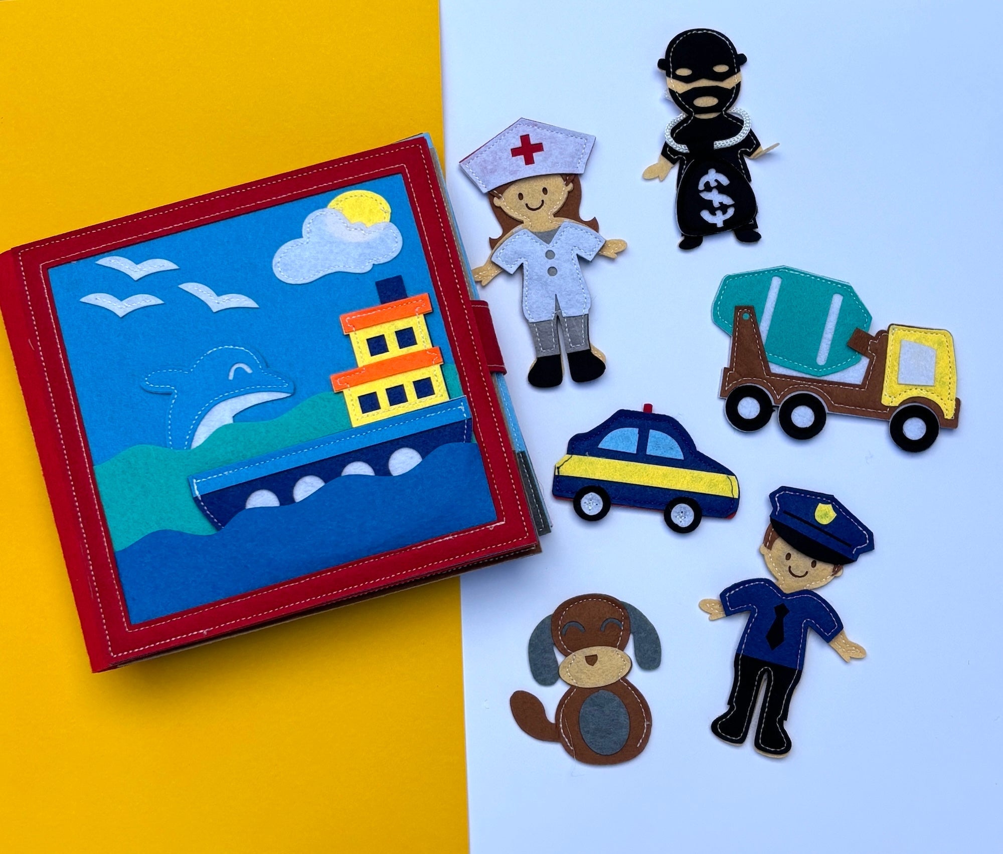 2 Pack Felt Busy Book Bundle | Screen - Free Activity Books for Kids - Smartypals