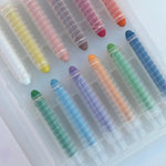 Dustless Chalk Crayons 12 Pack | Non - Toxic Twist - Up Crayons for Kids - Smartypals