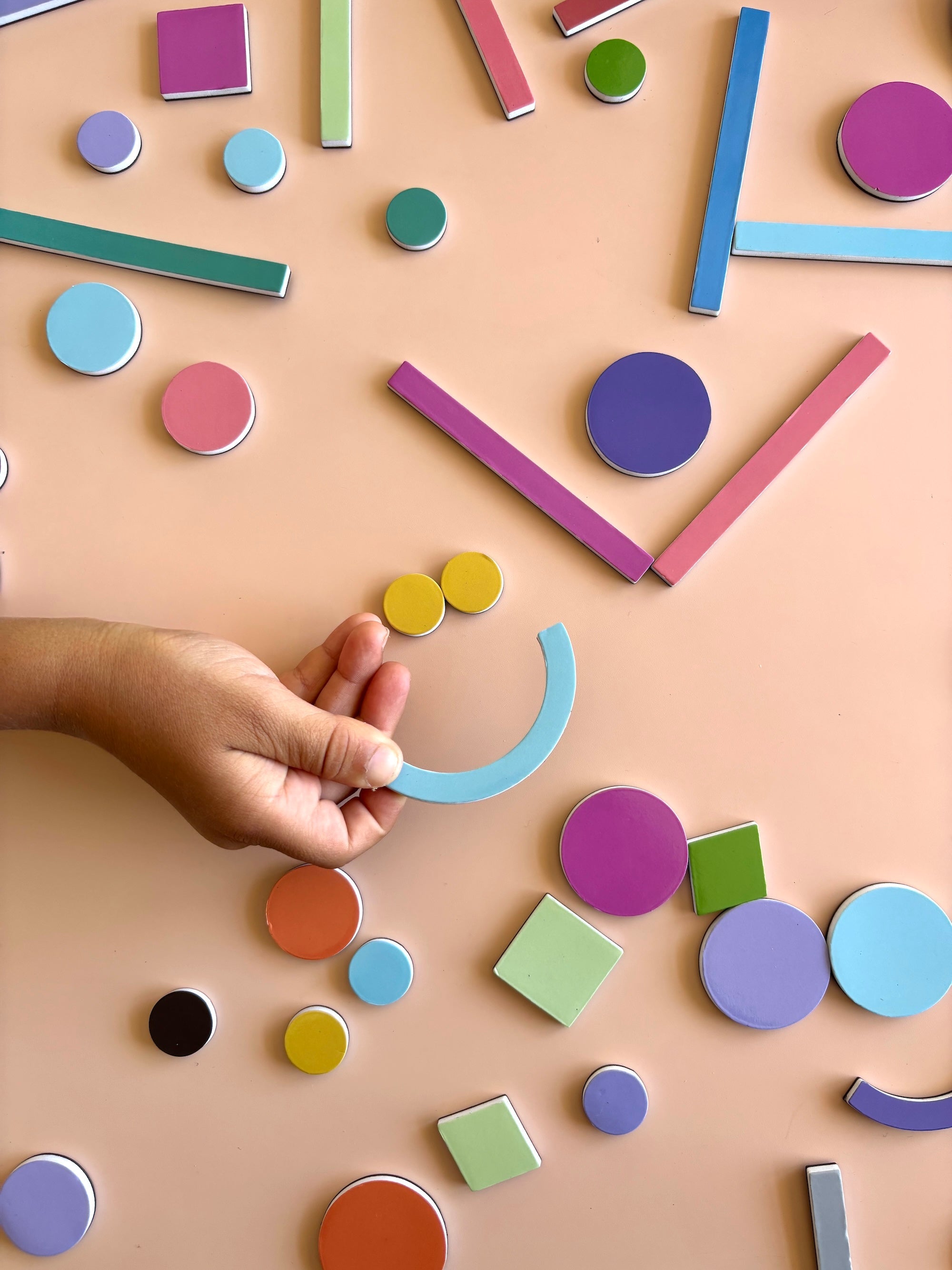 Magnetic Shapes Set | Educational Colour & Shape Sorting Magnets for Kids - Smartypals