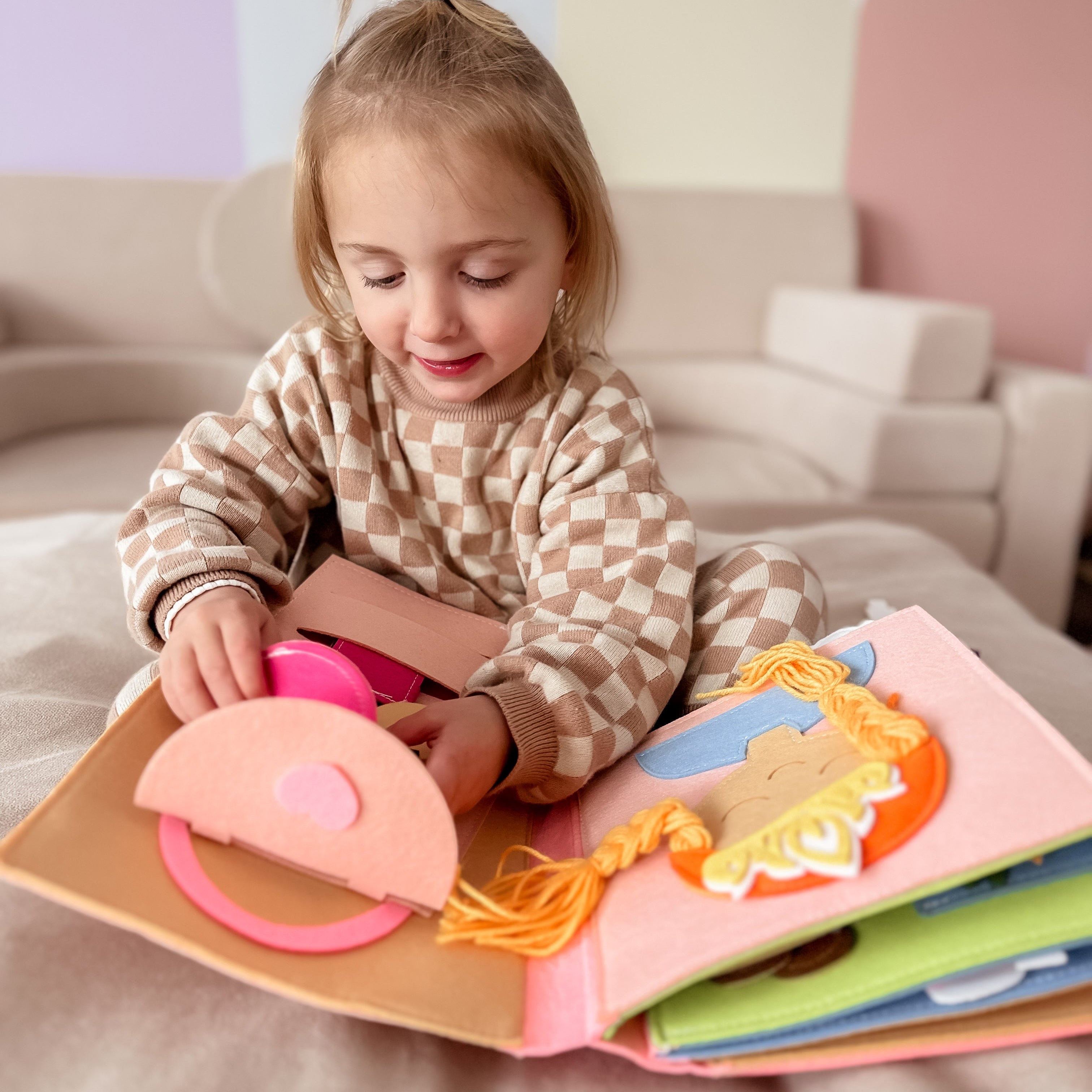 Lola Felt Busy Book | Screen - Free Quiet Activity Book for Toddlers - Smartypals