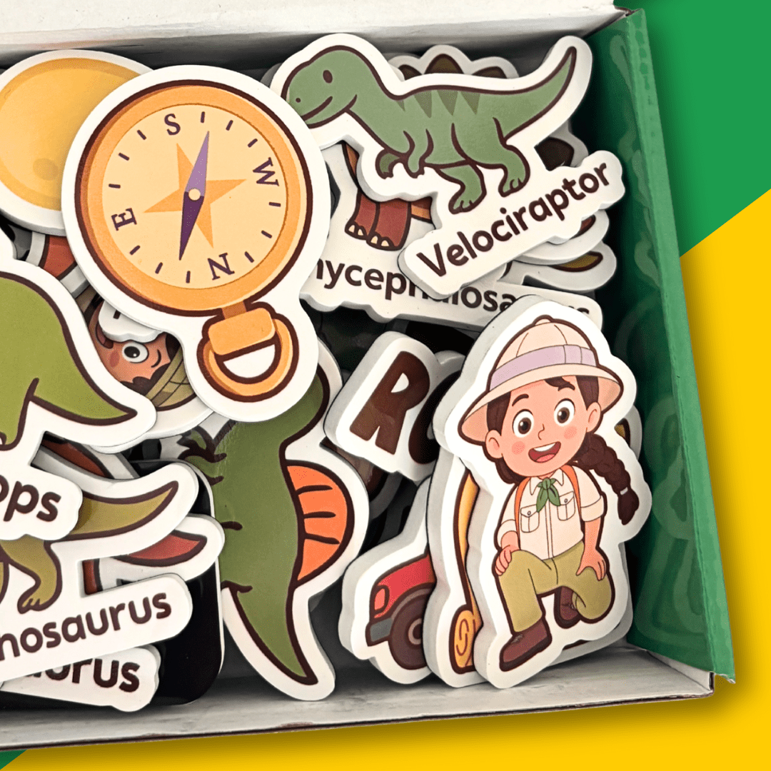 Dino Discovery Magnet Set | Dinosaur Magnets for Kids Imaginative Play - Smartypals