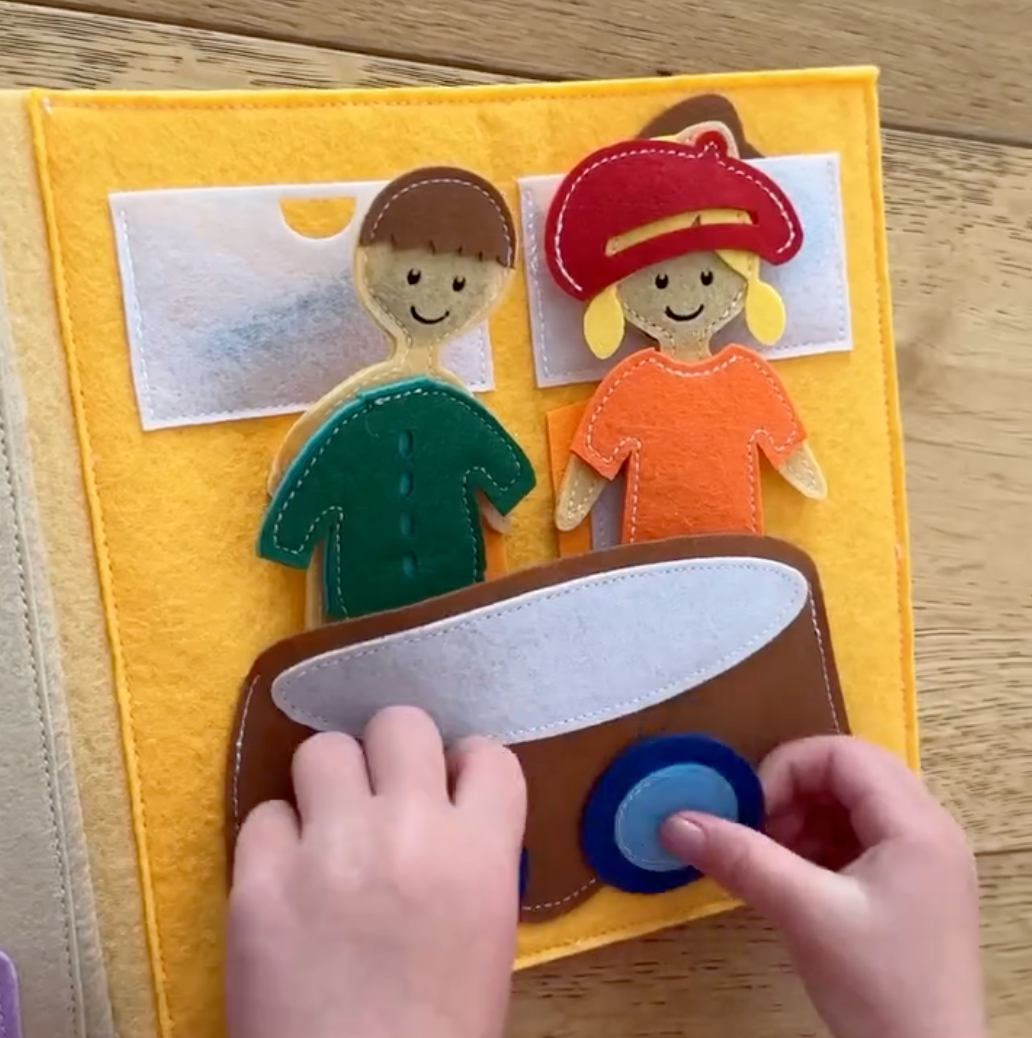Sweet Home Felt Busy Book | Screen - Free Activity Book for Kids - Smartypals