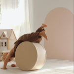 Kid playing with Magnetic Playwall